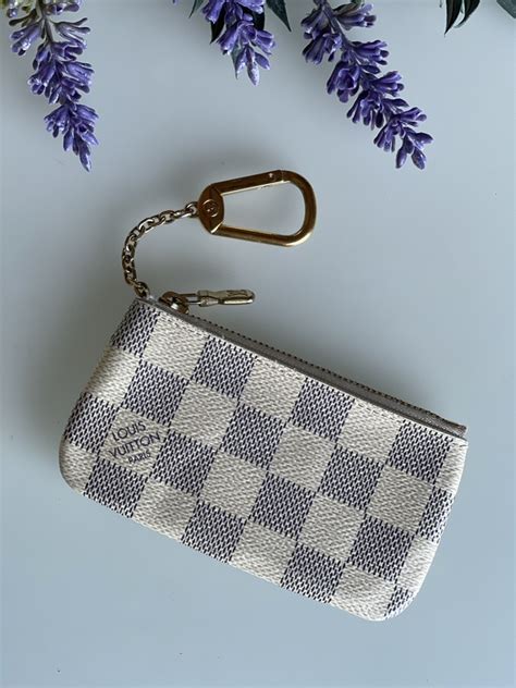 louis vuitton damier azur key pouch replica|authentic louis vuitton keychain.